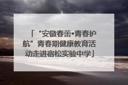 “安徽春蕾•青春护航”青春期健康教育活动走进宿松实验中学
